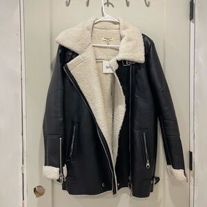 Women's Black Shearling Jacket